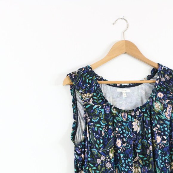 *Maurices Effortless Ruched Floral Tank Top - Picture 3 of 6